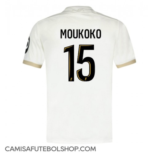 Camisa de time de futebol OGC Nice Youssoufa Moukoko #15 Replicas 2º Equipamento 2024-25 Manga Curta